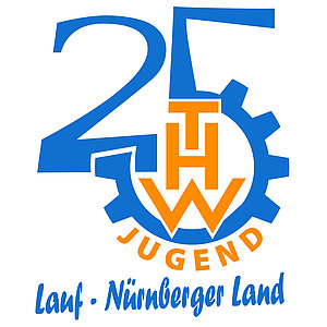 Das Logo: 25 Jahre THW-Jugend Lauf - Nürnberger Land
